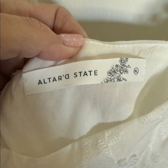 Altar'd State White Embroidered Lace Dress - Picture 2 of 5
